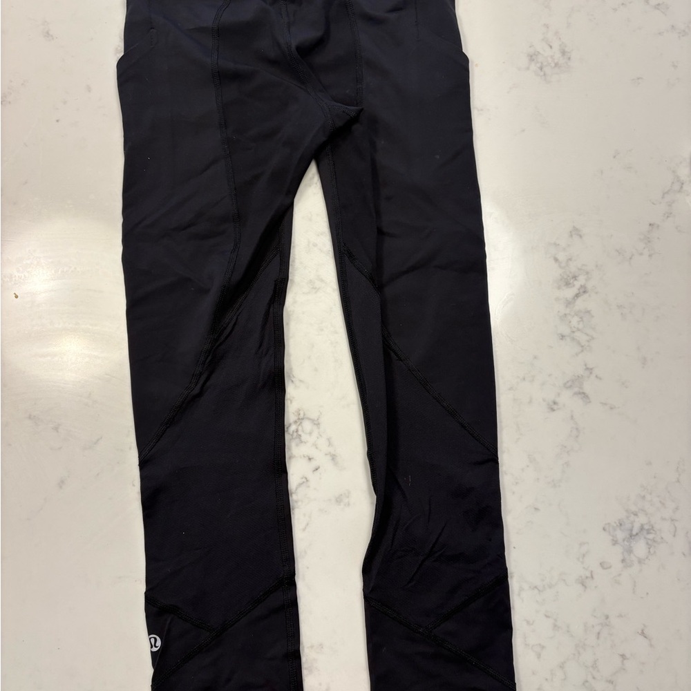 Lululemon women Black Pants 23inch seam